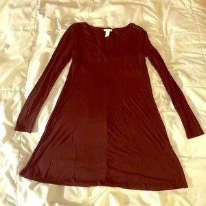 Long sleeve mini dress